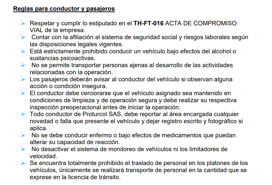 politicas seguridad proturcol